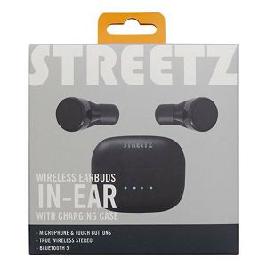 Slušalice Streetz TWS-108/9,mikrofon,bluetooth 5.,TWS crne
