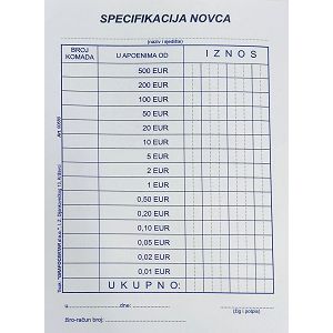 Specifikacija novca A6/50BB
