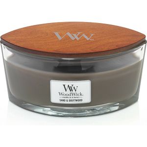 Svijeća mirisna WoodWick Classic Elipse Sand & Driftwood 76378E (gori 50 sati)