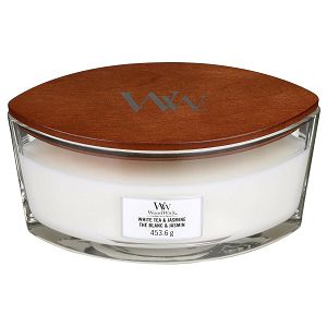 Svijeća mirisna WoodWick Classic Elipse White Tea & Jasmine 76062E(gori 50 sati)