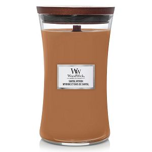 Svijeća mirisna WoodWick Classic Large Santal Myrrh 1743619E (gori 180 sati)