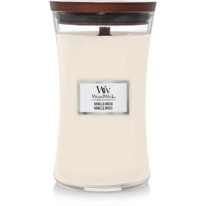 Svijeća mirisna WoodWick Classic Large Vanilla Musk 1743601E (gori 180 sati)