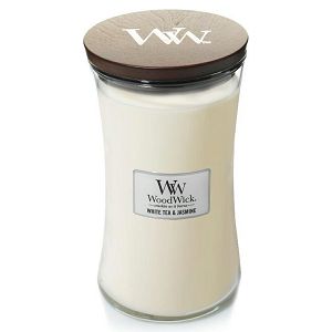 Svijeća mirisna WoodWick Classic Large White Tea & Jasmine 93062E(gori 180 sati)