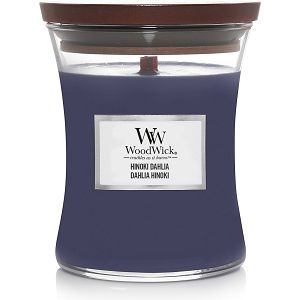 Svijeća mirisna WoodWick Classic Medium Hinoki Dahlia 1743618E (gori 100 sati)
