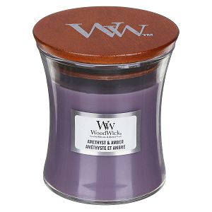 Svijeća mirisna WoodWick Classic Mini Amethyst & Amber 1632264E (gori 40 sati)