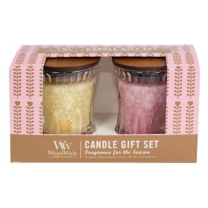 Svijeća mirisna WoodWick poklon set 2/1 Bakery Cupcake & Rose