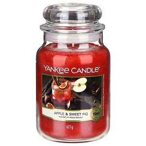 Svijeća mirisna Yankee Candle Classic Large Apple & Sweet Fig 1720945E(gori do 150 sati)