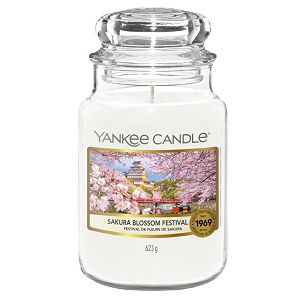 Svijeća mirisna Yankee Candle Classic Large Sakura Blossom Festival (gori do 150 sati)