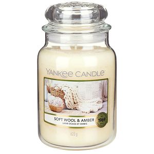 Svijeća mirisna Yankee Candle Classic Large Softwool & Amber 1720939E(gori do 150 sati)
