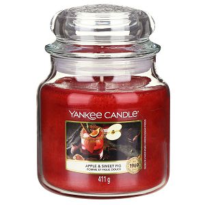 Svijeća mirisna Yankee Candle Classic Medium Apple & Sweet Fig 1727411E (gori do 75 sati)