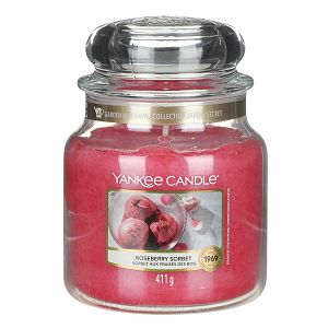 SVIJEĆA MIRISNA Yankee Candle Classic Medium Jar Roseberry Sorbet (gori do 90 sati)