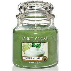 SVIJEĆA MIRISNA Yankee Candle Classic Medium Vanilla Lime 1107077E (gori do 90 sati)