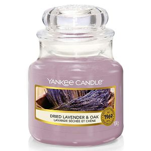 SVIJEĆA MIRISNA Yankee Candle Classic Small Dried Lavender&Oak 1623485E (gori do 30 sati)