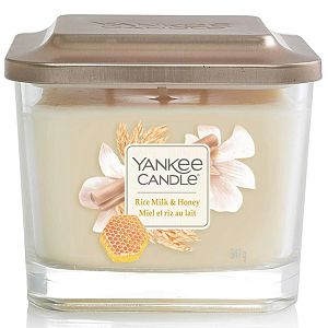 SVIJEĆA MIRISNA Yankee Candle Elevation Medium Jar Rice Milk&Honey (gori do 38 sati)