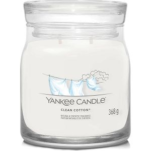 Svijeća mirisna Yankee Candle Signature Medium Clean Cotton 1630645E(gori do 50 sati)