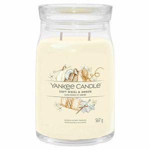Svijeće mirisna Yankee Candle Signature Large Soft Wool Amber 1721061E(gori do 90sati)