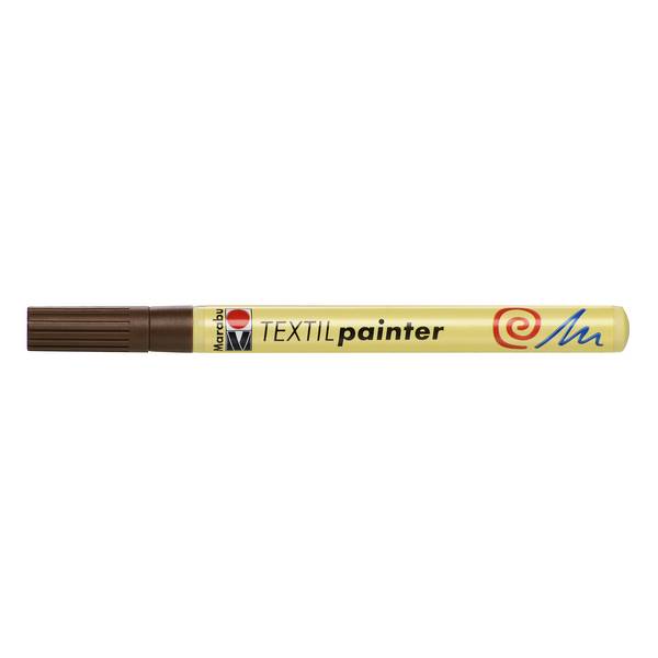 Textil painter - flomaster za tekstil 1-2 mm srednje smeđi