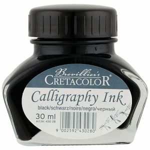 TINTA CRETACOLOR za kaligrafsko pero, crna 30ml 43028 430280