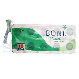 Toaletni papir Boni Classic pure white 2-slojni, duž-12.4m 10/1