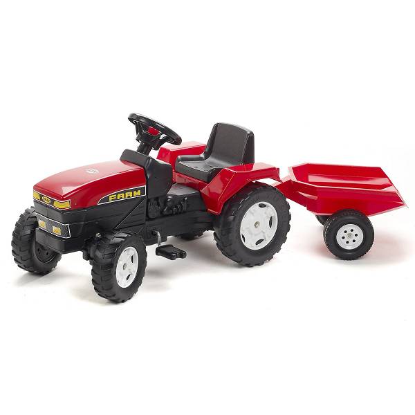 Traktor s prikolicom Falk na klačenje crveni 872A