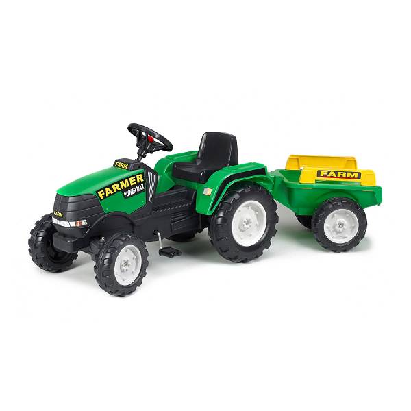Traktor s prikolicom na klačenje zeleni Falk 1022AB