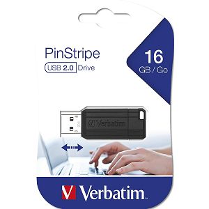 USB MEMORY STICK 16GB Verbatim PinStripe 2.0