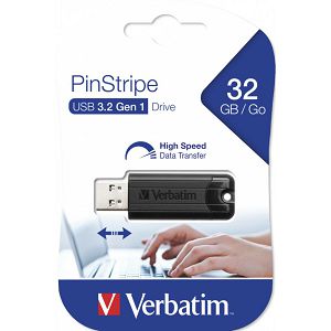 USB Memory Stick 32GB Verbatim 3.0 PinStripe 49317