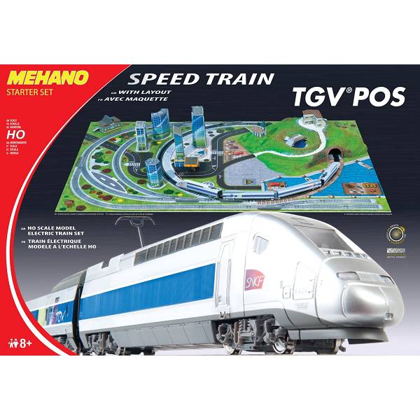 Vlak Mehano TGV Pos T111 s maketom 