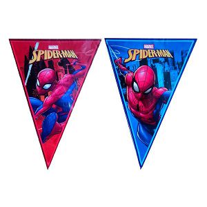 Zastavice girlanda rođendanska Spiderman 2.3m 894507