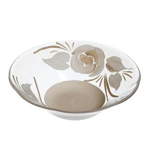 Zdjela staklo dekorativna Plain-Rosita 22cm