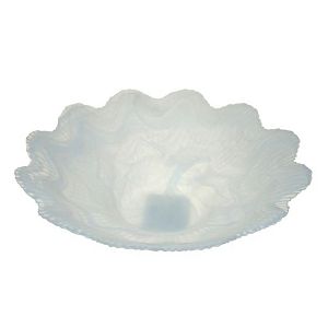 Zdjela staklo Murano 30cm bijela Berla