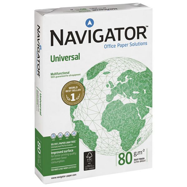Papir ILK Navigator A4 80g Universal pk500 Soporcel