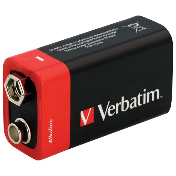 Baterija alkalna 9V Verbatim 49924 blister