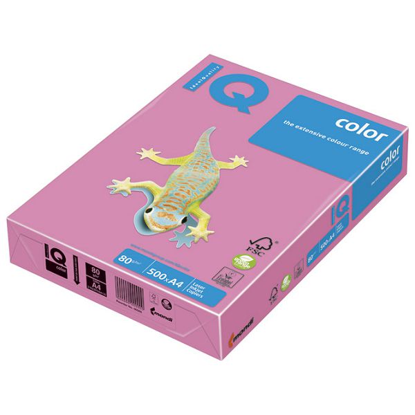 Papir ILK IQ Neon A4  80g pk500 Mondi NEOPI rozi