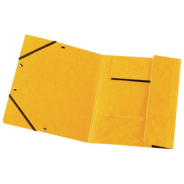 Fascikl klapa s gumicom karton A4 Herlitz 10843886 žuti