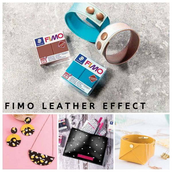 Masa za modeliranje   57g Fimo Effect Leather-effect Staedtler 8010-519 maslinasto zelena