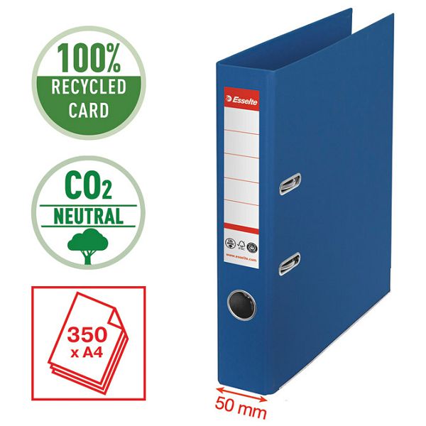 Registrator A4 uski samostojeći CO2 neutral Vivida Esselte 627572 plavi