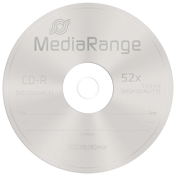 CD-R 700/80 52x slimcase pk10 MediaRange MR205 