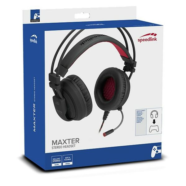 IZLOŽBENI PRIMJERAK - Slušalice SPEEDLINK Maxter, mikrofon, PS4/PS5, crne