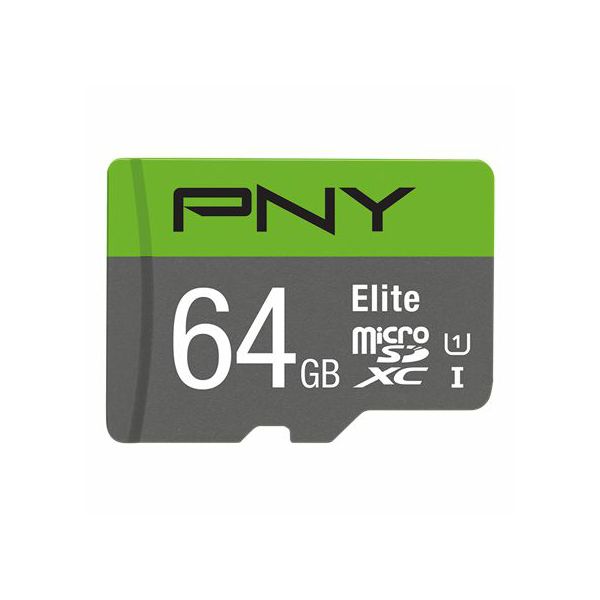Memorijska kartica PNY MicroSDXC Elite, 64GB, klasa brzine U1, s adapterom