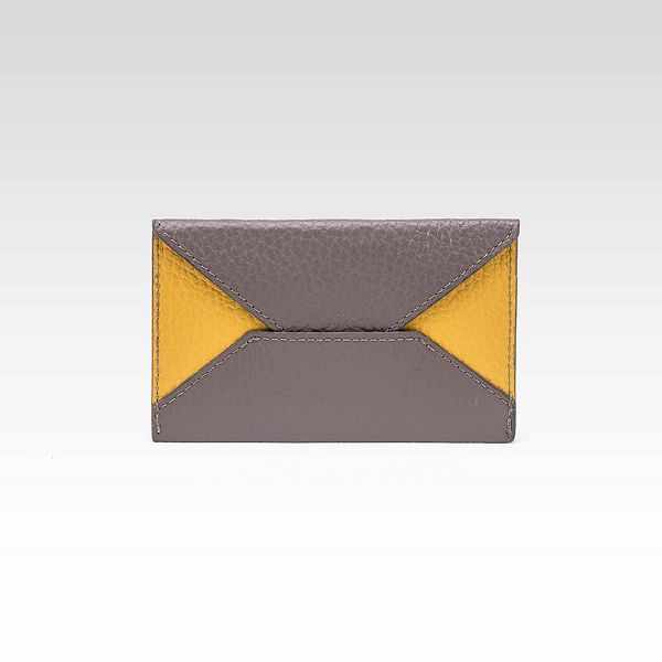 Novčanik Fabriano Alex oblik kuverte eko koža sivo/žuti 5700053