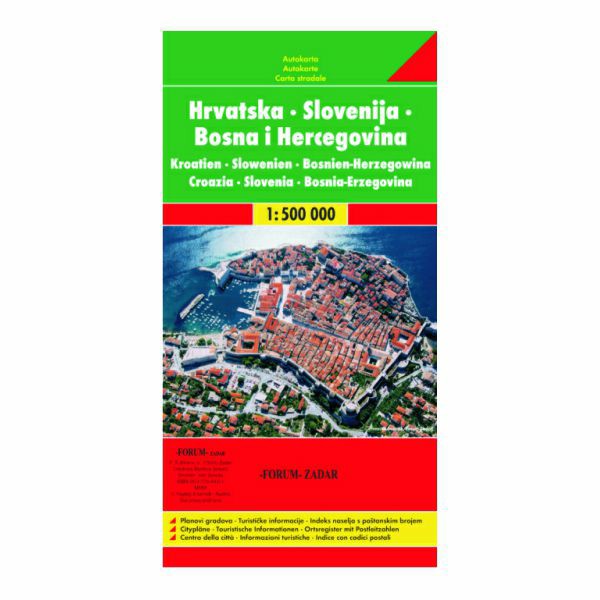 Auto Karta Hrvatske Slovenije Bosne I Hercegovine
