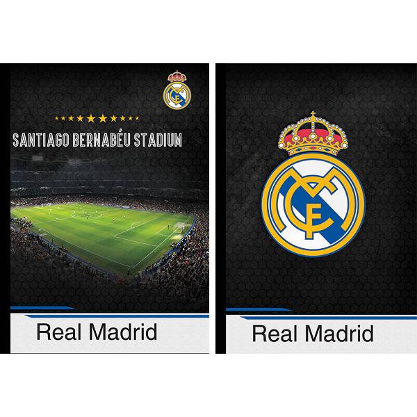 Bilježnica tvrde korice A4/K kocke Real Madrid 80l P6/36
