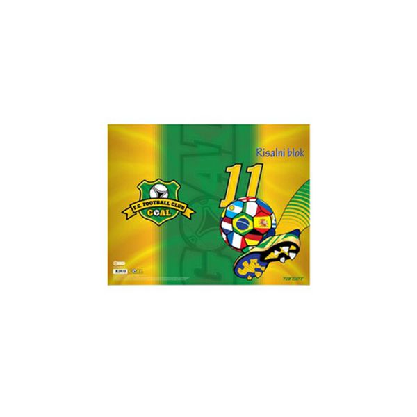 Blok crtaći BR.5 Target Football Yellow A3/20Listova 16713