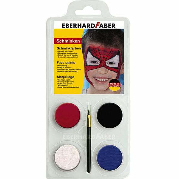 BOJA ZA LICE Spiderman set + kist Eberhard Faber 4/1 790154