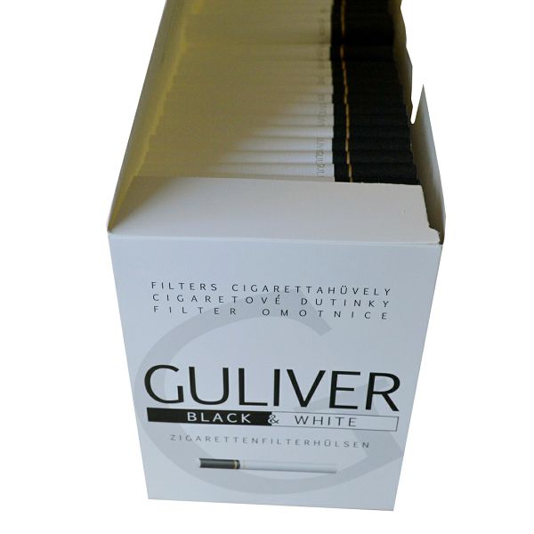 Cigaretni papir s Filterom Guliwer Black&White 100/1