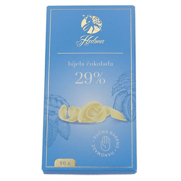 ČOKOLADA HEDONA Bijela čokolada 50g 777098