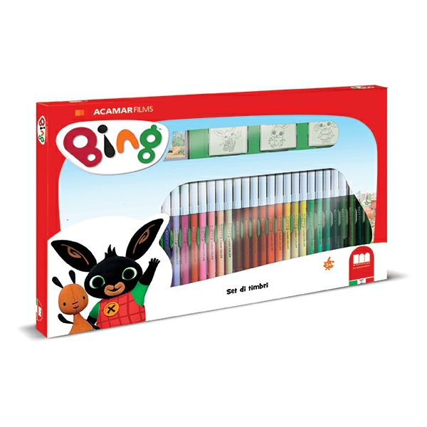 Crtaći set Bing flomasteri 36/1 + 2 štambilja + mini bojanka 579873