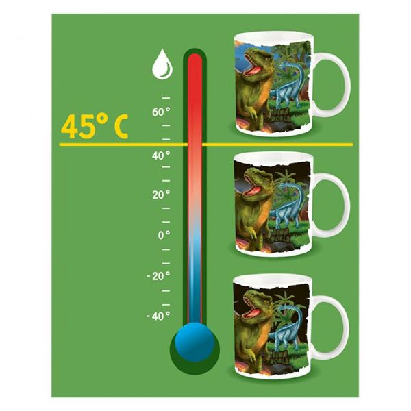 Dino World šalica sa temperaturnim efektom 631321
