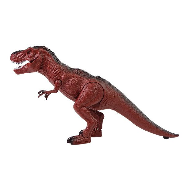 Dinosaur na daljinski crveni,zvučni,svijetli,kreće se T-Rex Lean Toys 970260
